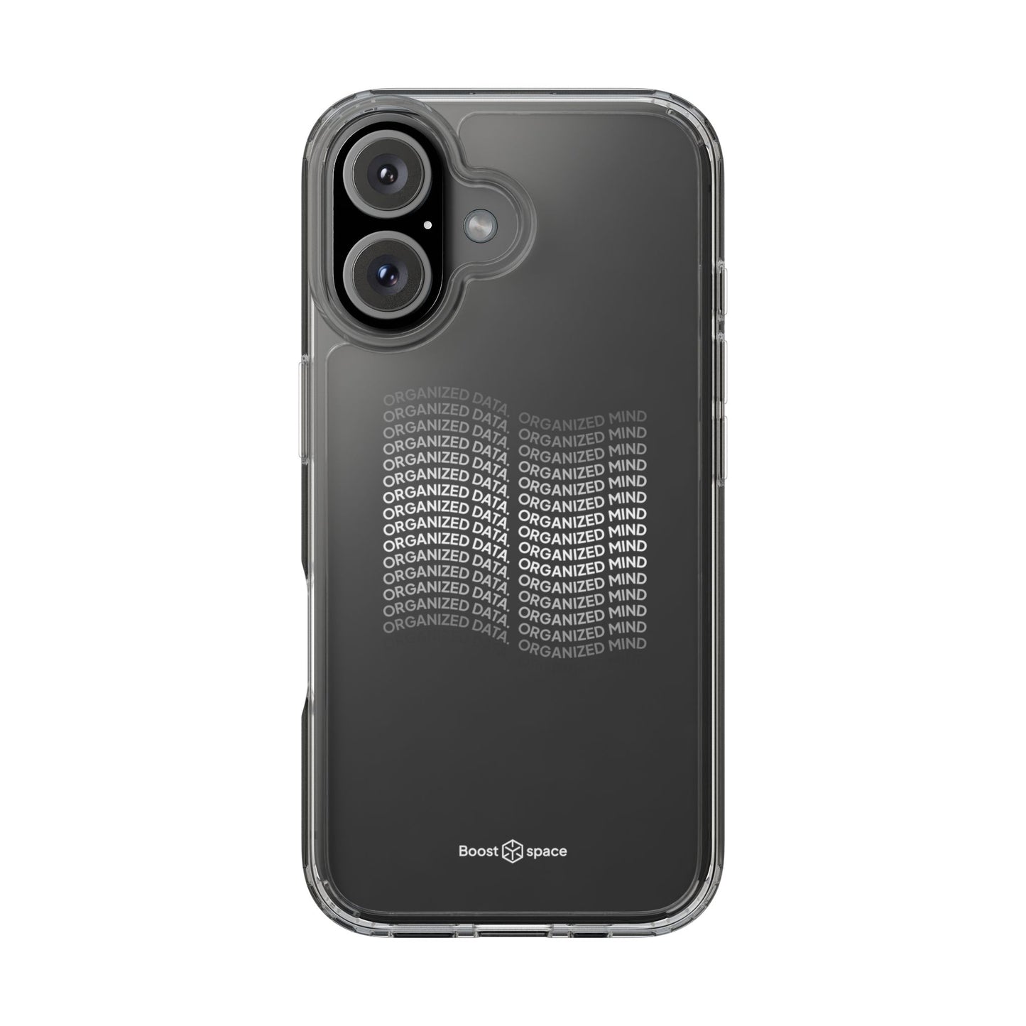 Clear Phone Case 'Organized Data, Organized Mind'