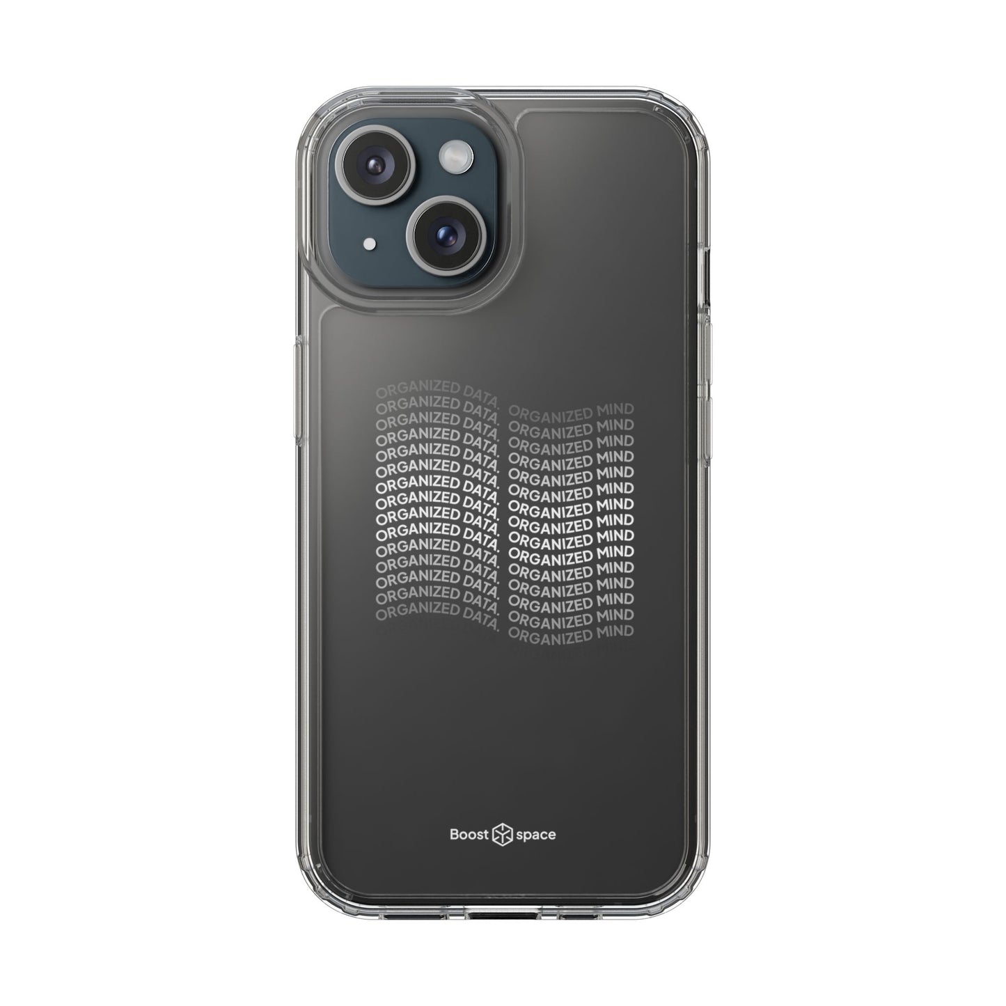 Clear Phone Case 'Organized Data, Organized Mind'
