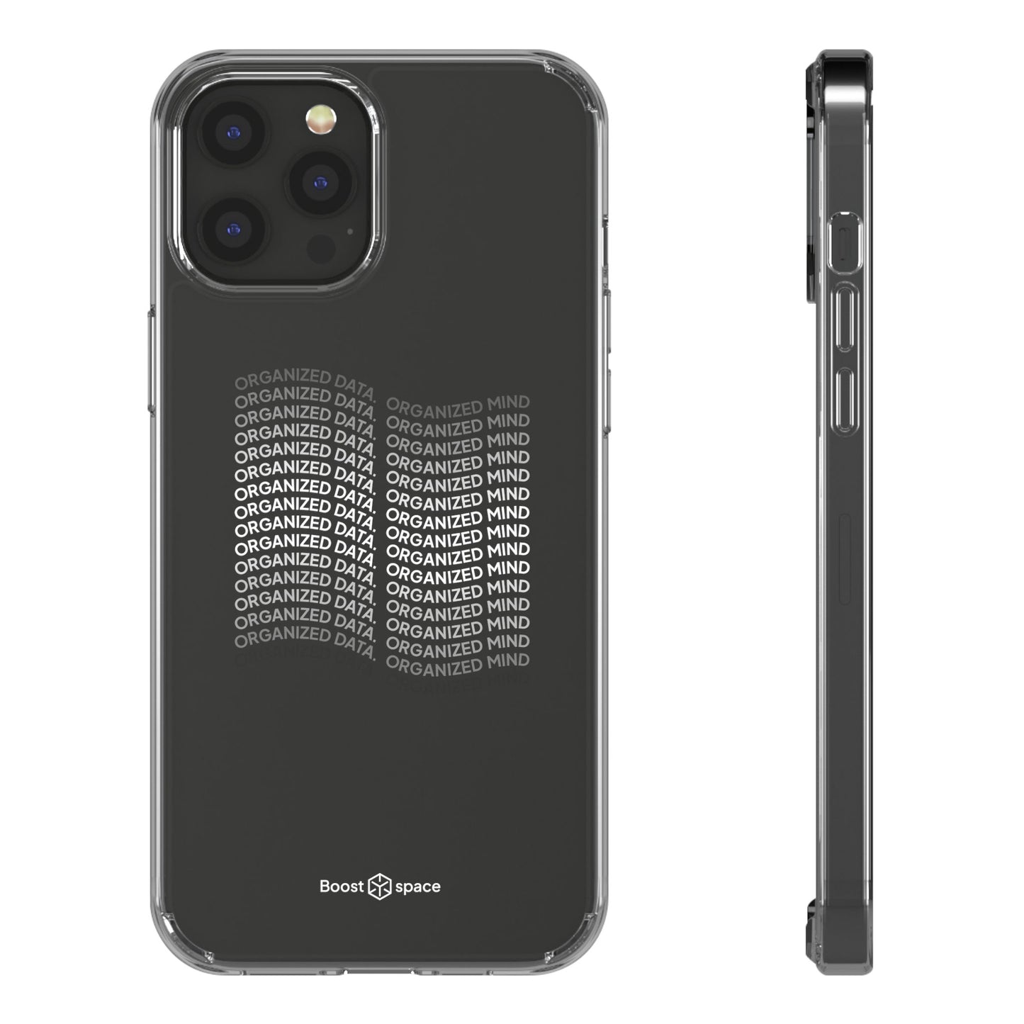 Clear Phone Case 'Organized Data, Organized Mind'