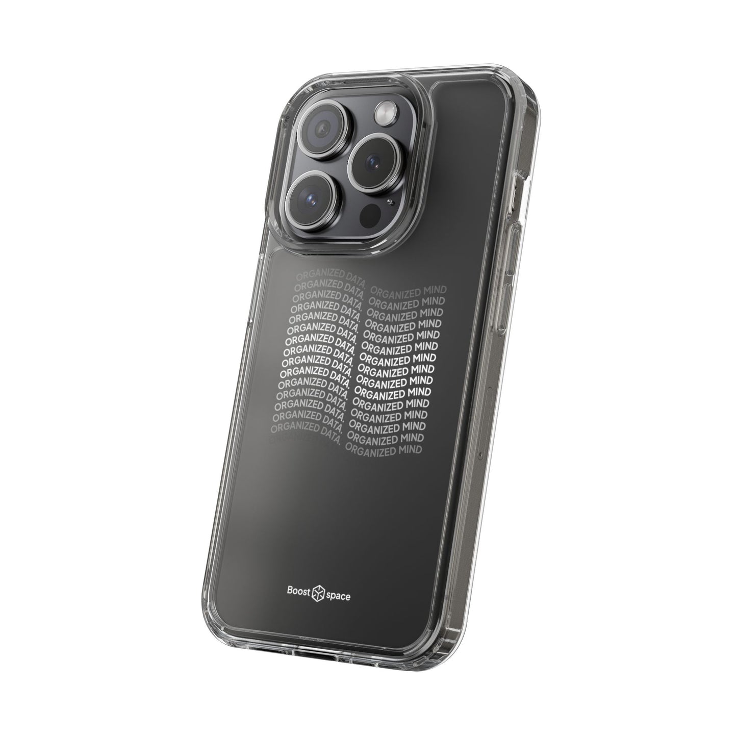 Clear Phone Case 'Organized Data, Organized Mind'