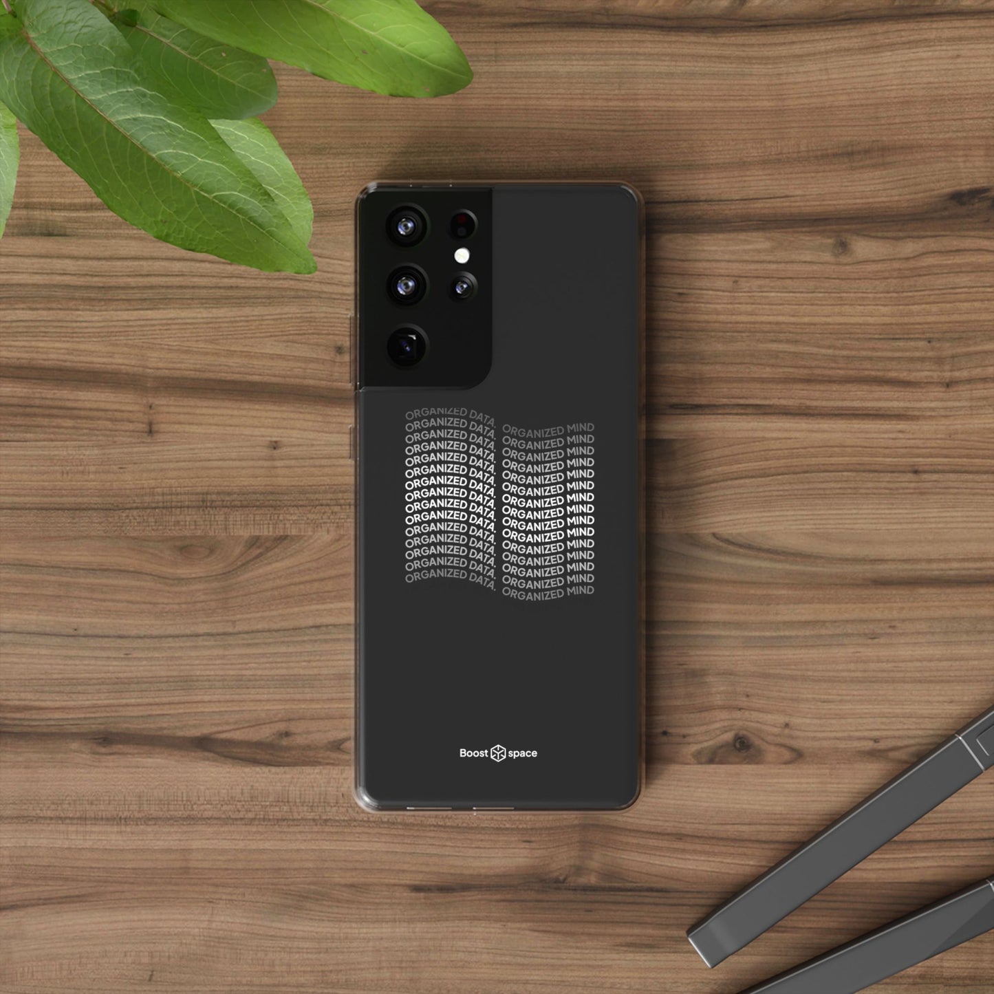 Clear Phone Case 'Organized Data, Organized Mind'