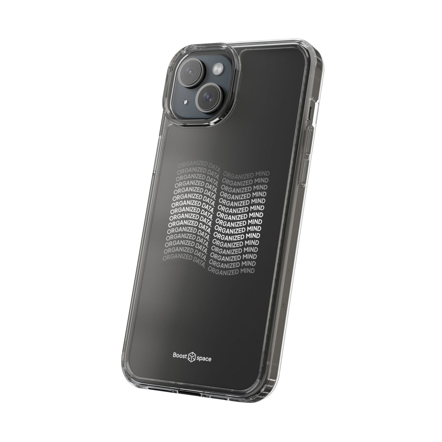 Clear Phone Case 'Organized Data, Organized Mind'
