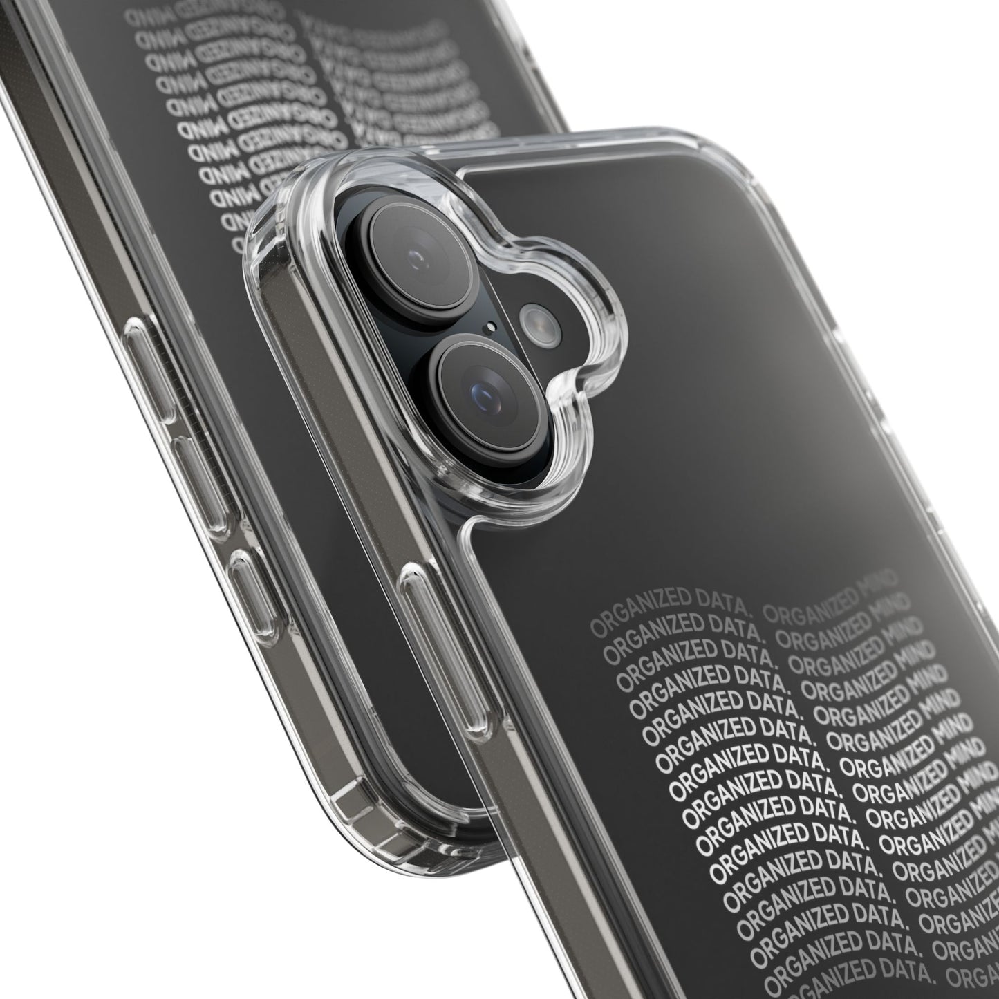 Clear Phone Case 'Organized Data, Organized Mind'