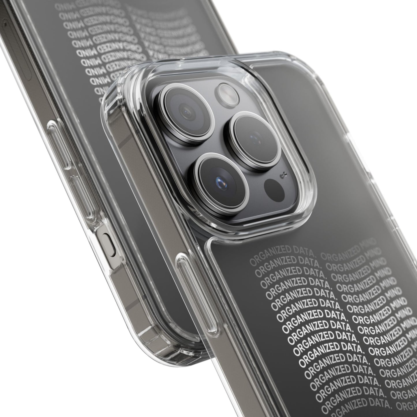 Clear Phone Case 'Organized Data, Organized Mind'