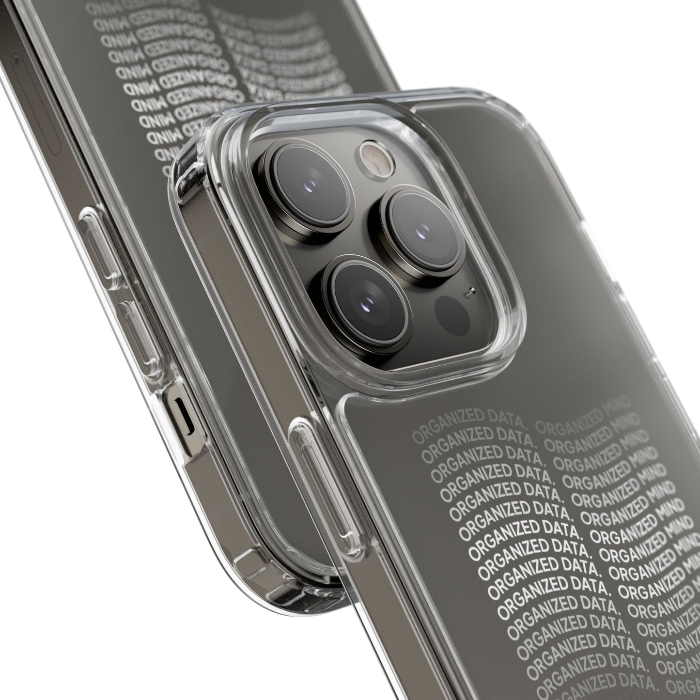Clear Phone Case 'Organized Data, Organized Mind'