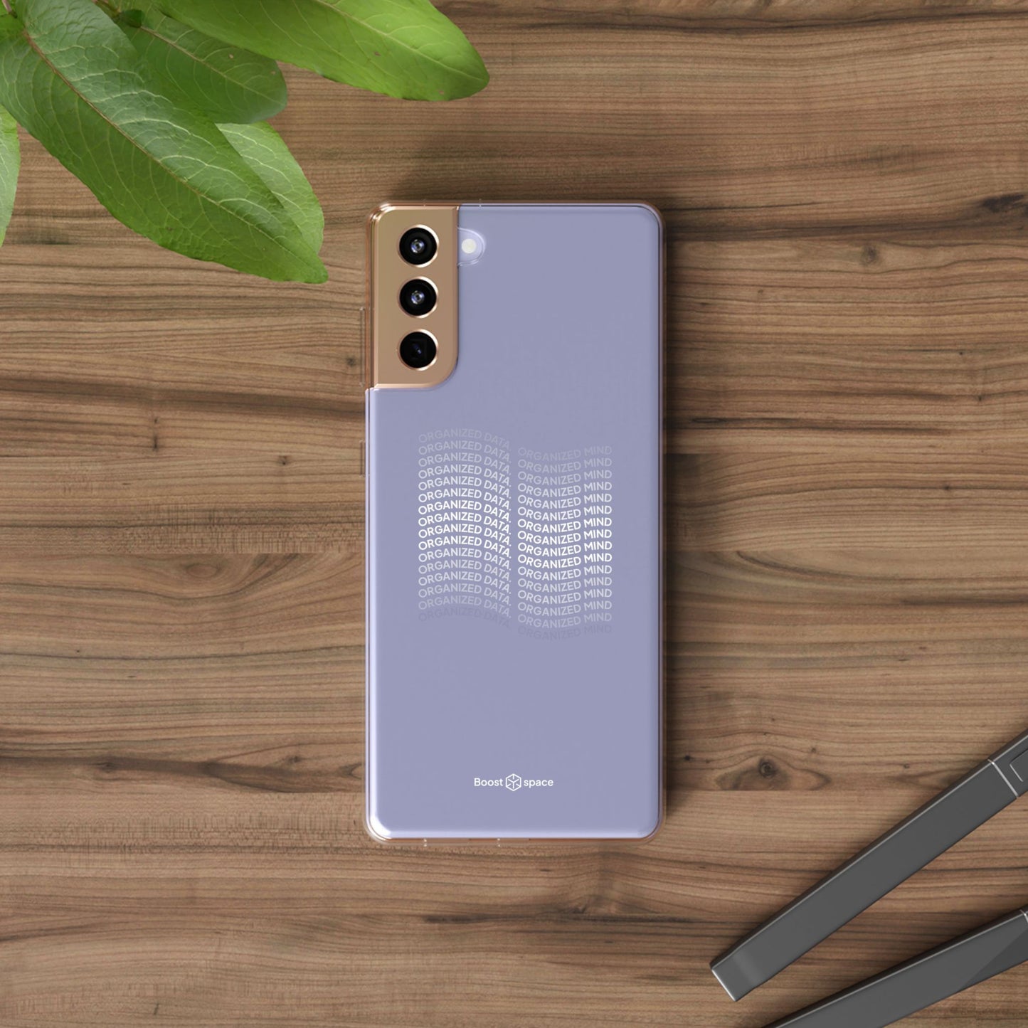 Clear Phone Case 'Organized Data, Organized Mind'