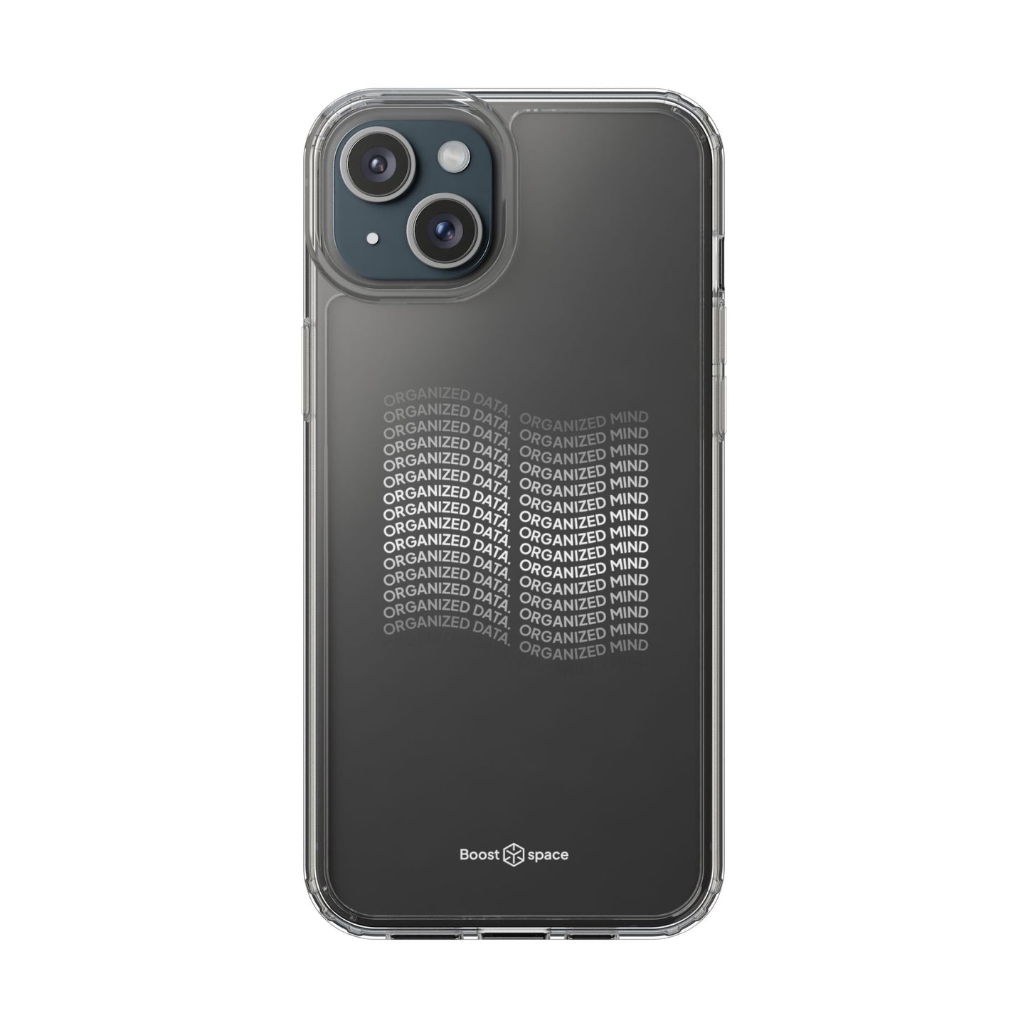 Clear Phone Case 'Organized Data, Organized Mind'