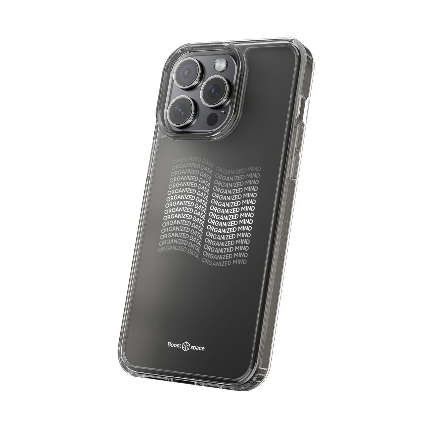 Clear Phone Case 'Organized Data, Organized Mind'