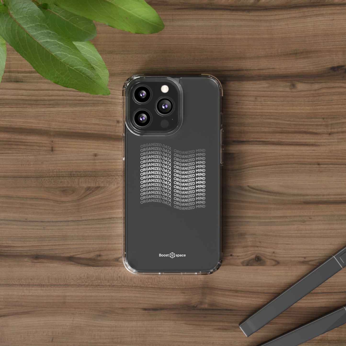Clear Phone Case 'Organized Data, Organized Mind'