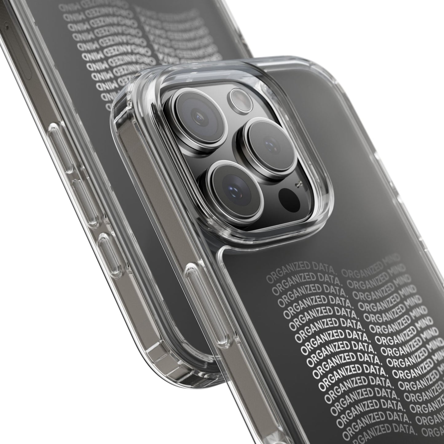 Clear Phone Case 'Organized Data, Organized Mind'