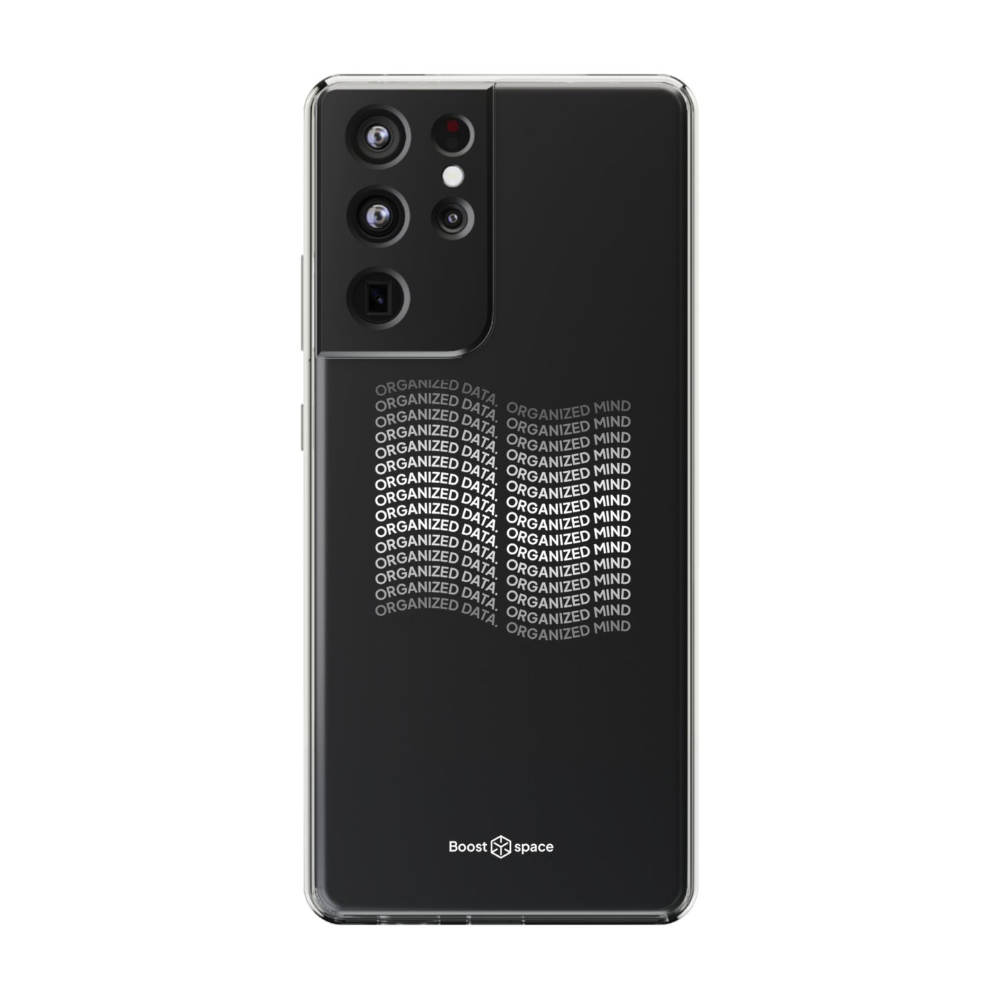 Clear Phone Case 'Organized Data, Organized Mind'