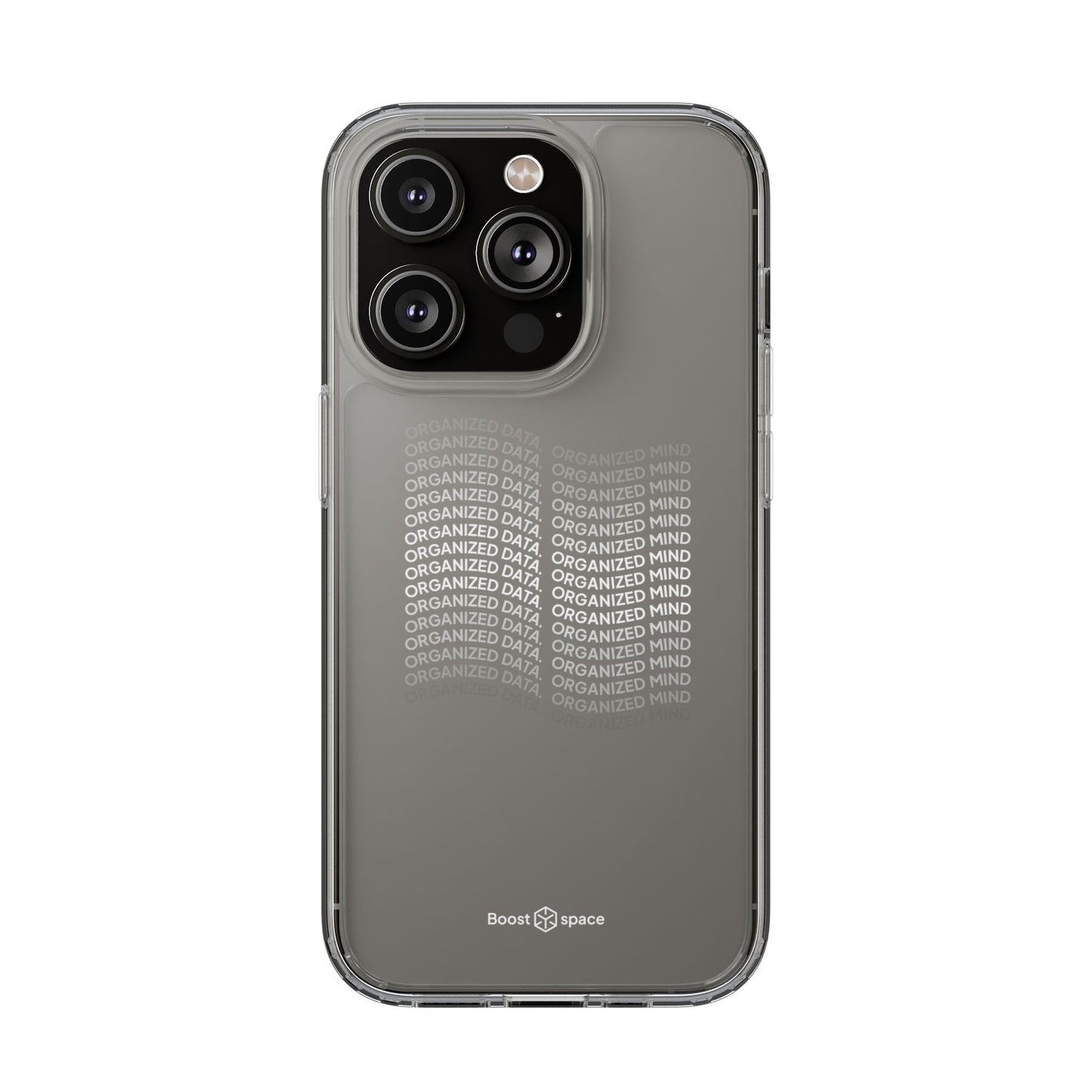 Clear Phone Case 'Organized Data, Organized Mind'