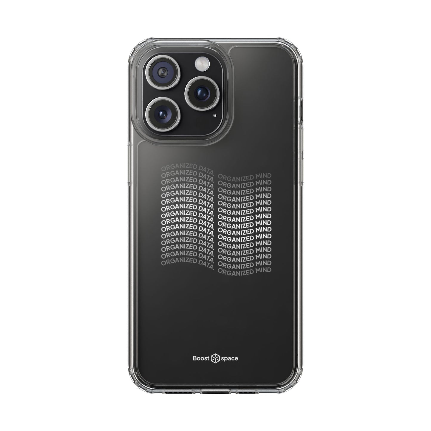 Clear Phone Case 'Organized Data, Organized Mind'