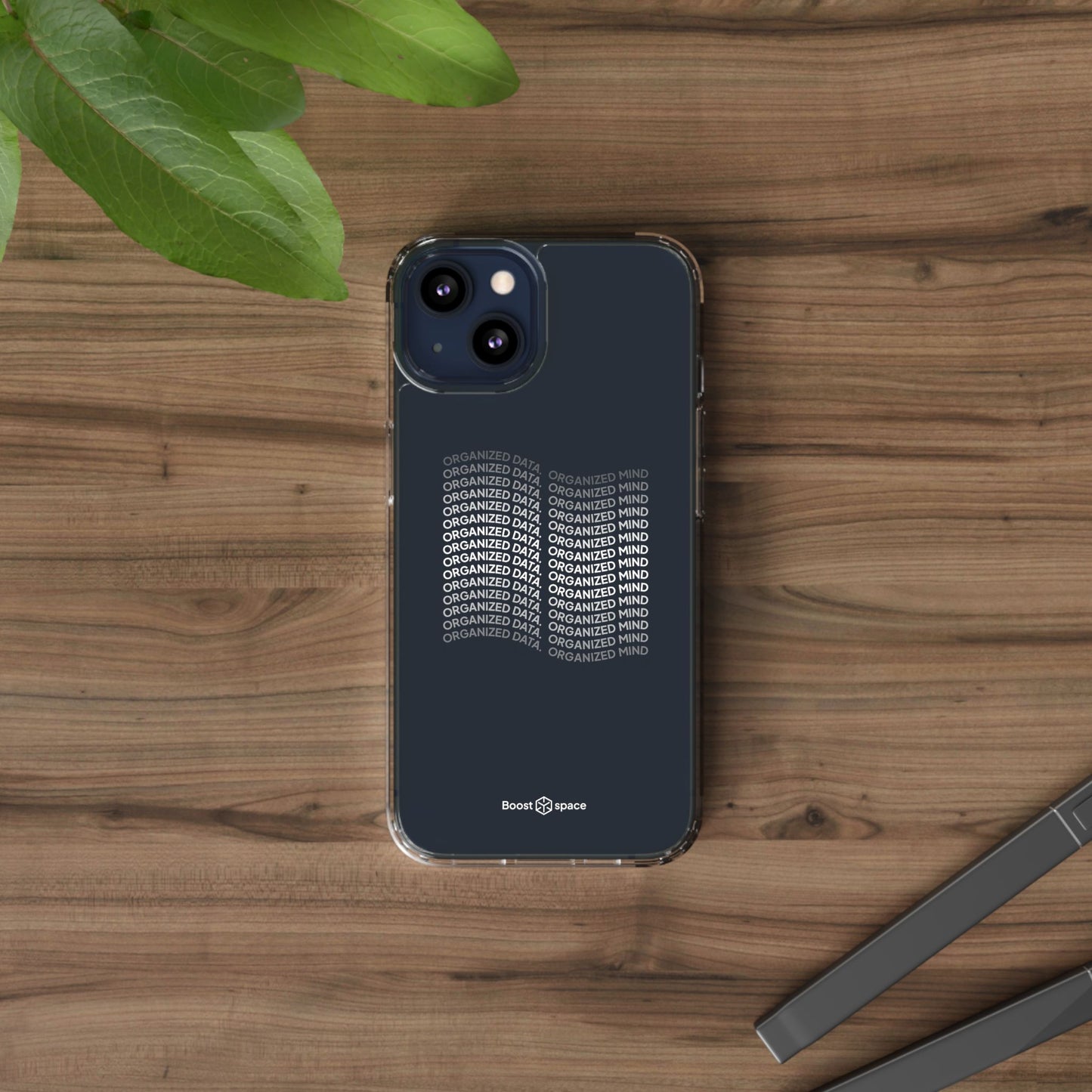 Clear Phone Case 'Organized Data, Organized Mind'