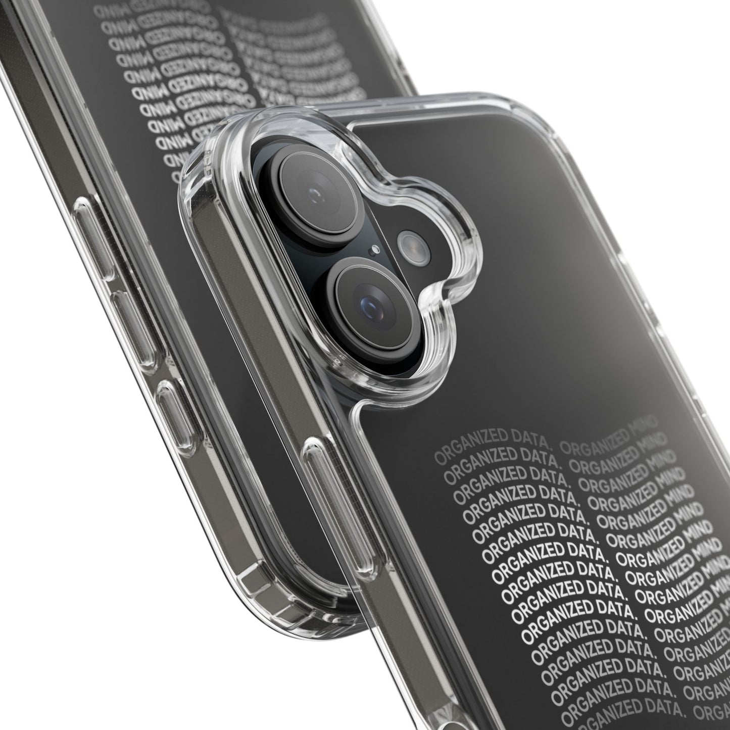 Clear Phone Case 'Organized Data, Organized Mind'