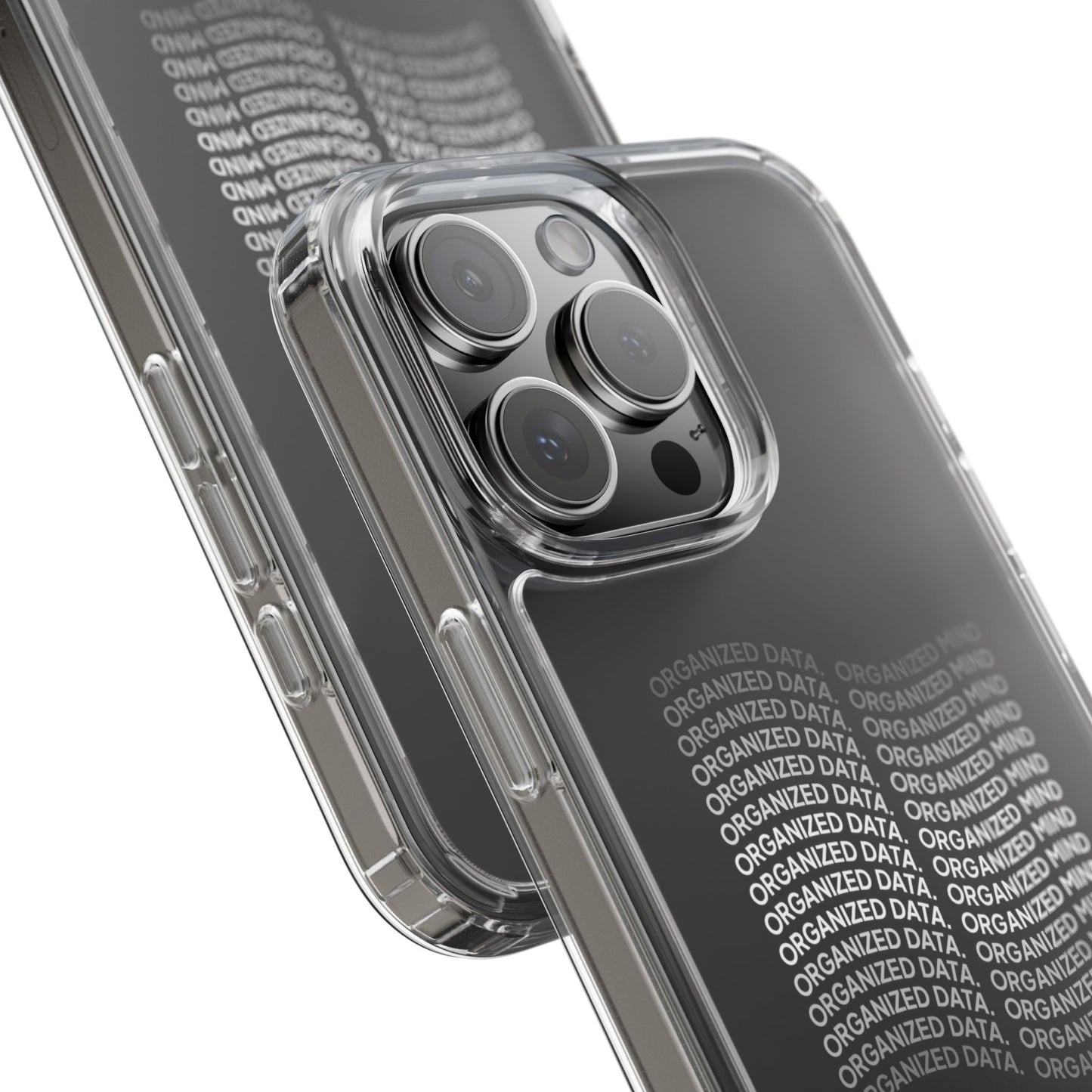 Clear Phone Case 'Organized Data, Organized Mind'