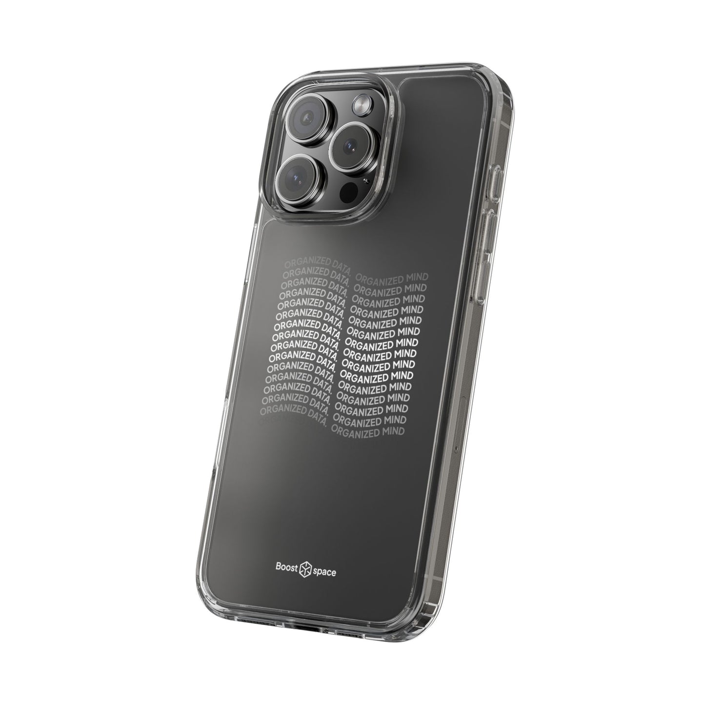 Clear Phone Case 'Organized Data, Organized Mind'