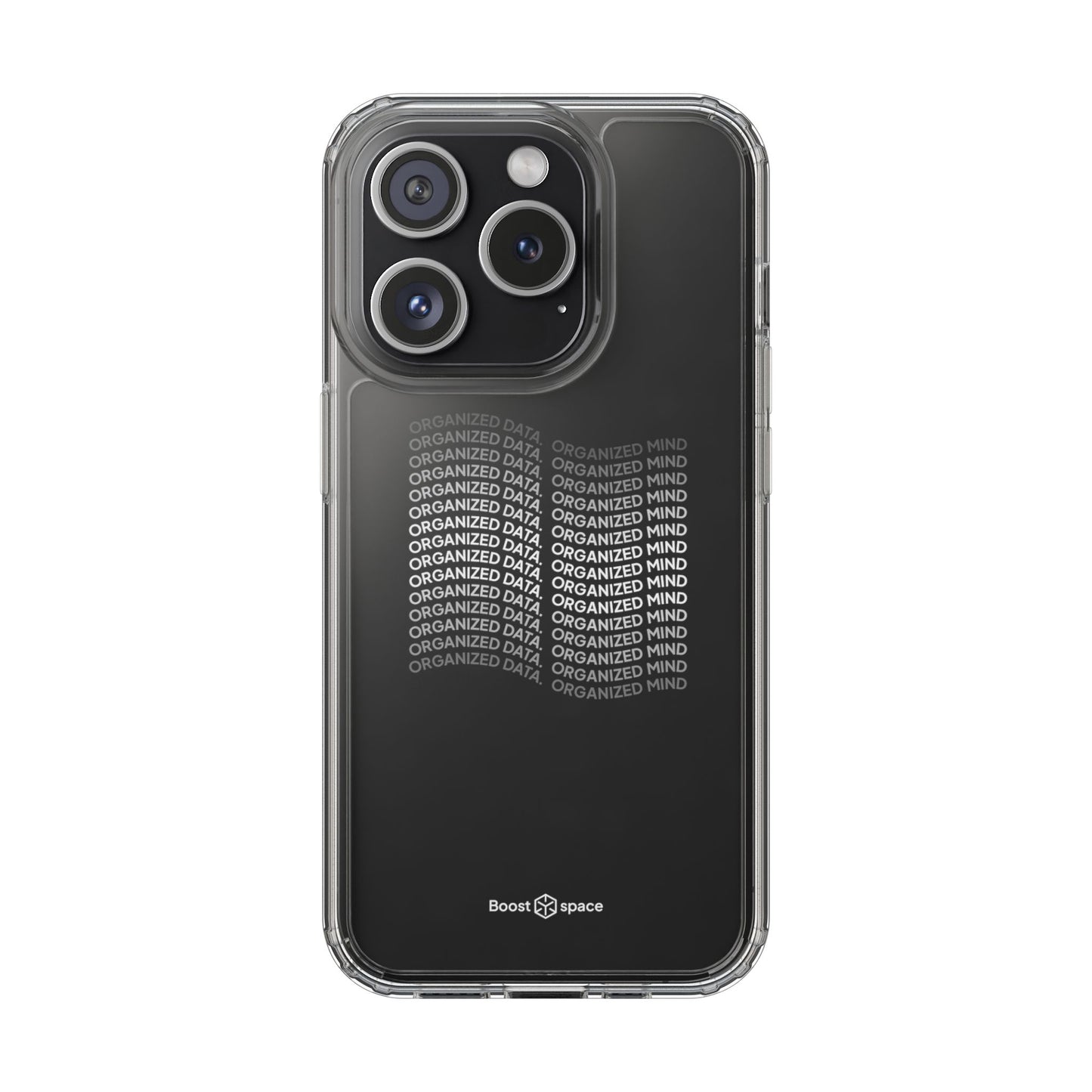 Clear Phone Case 'Organized Data, Organized Mind'