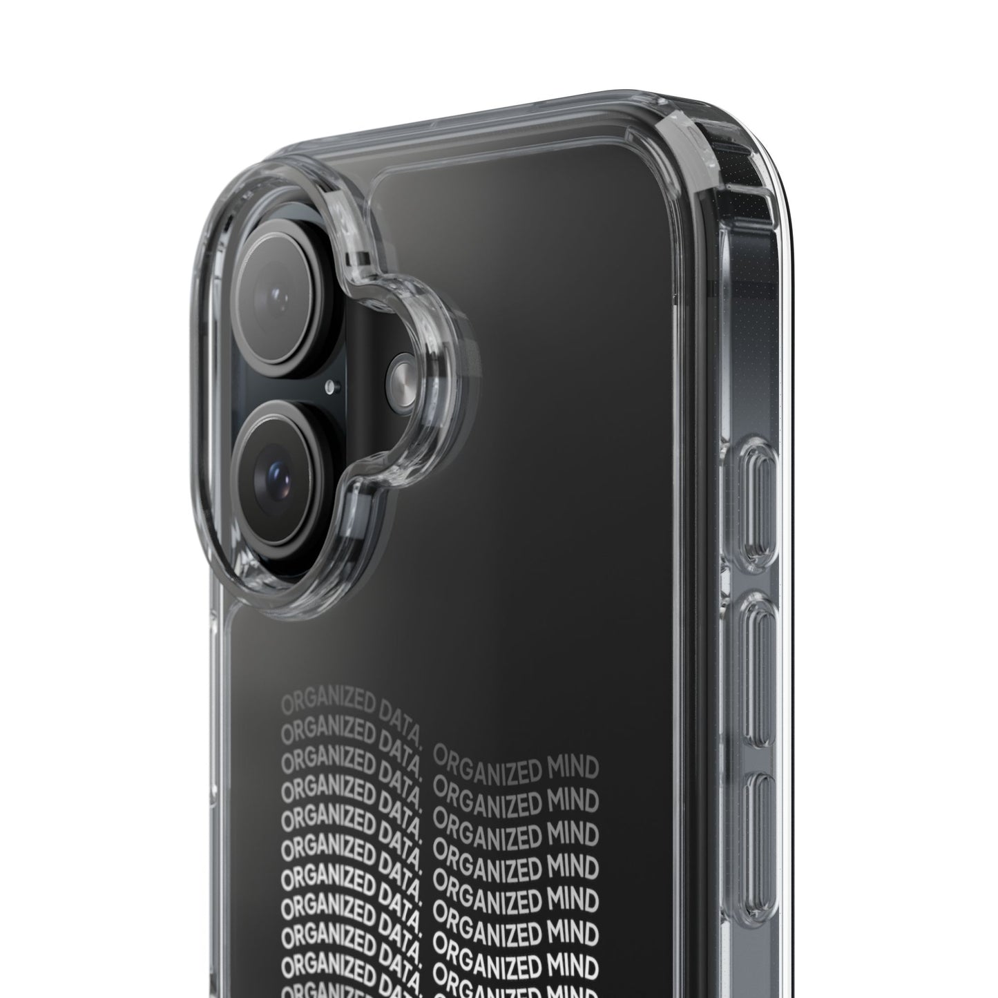 Clear Phone Case 'Organized Data, Organized Mind'