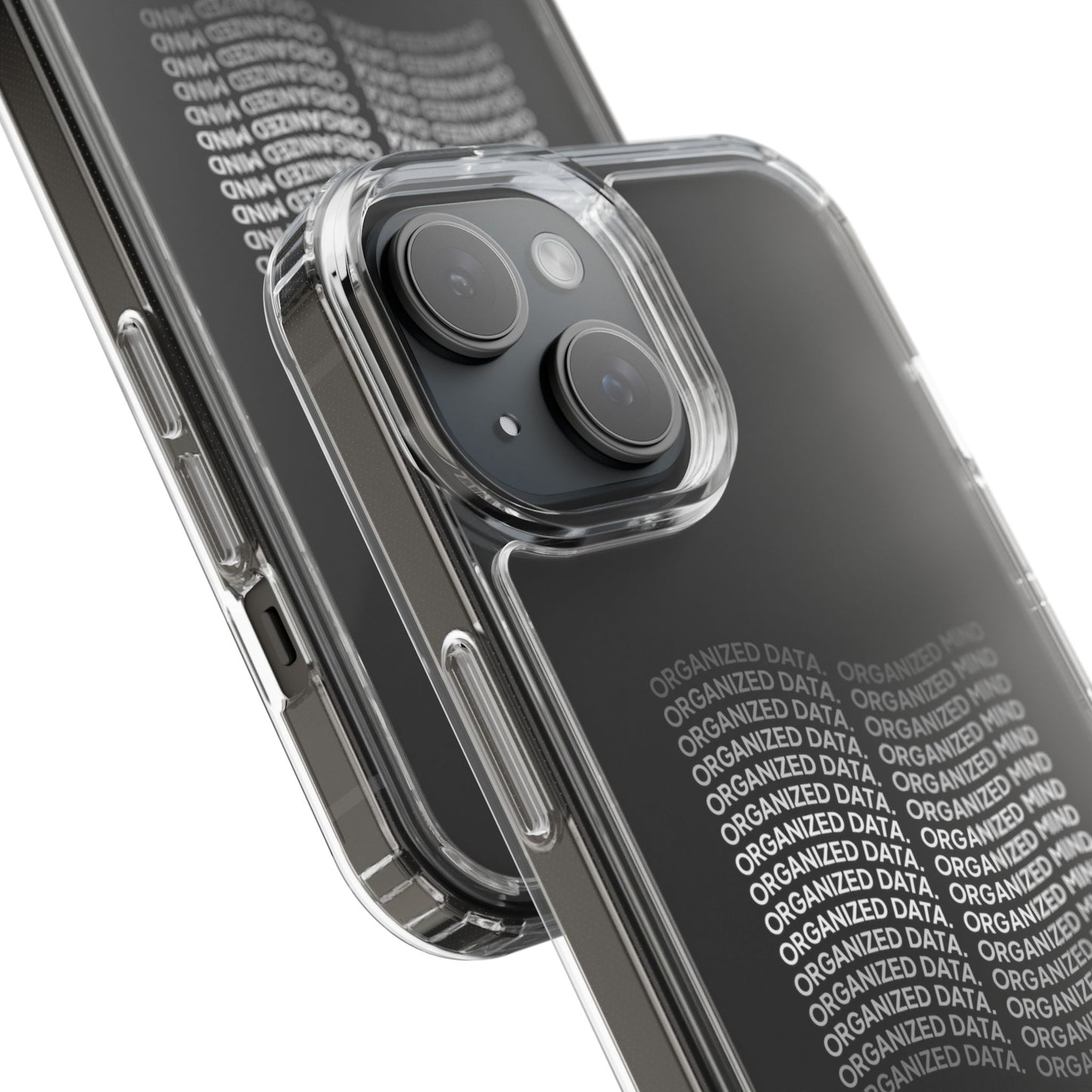 Clear Phone Case 'Organized Data, Organized Mind'