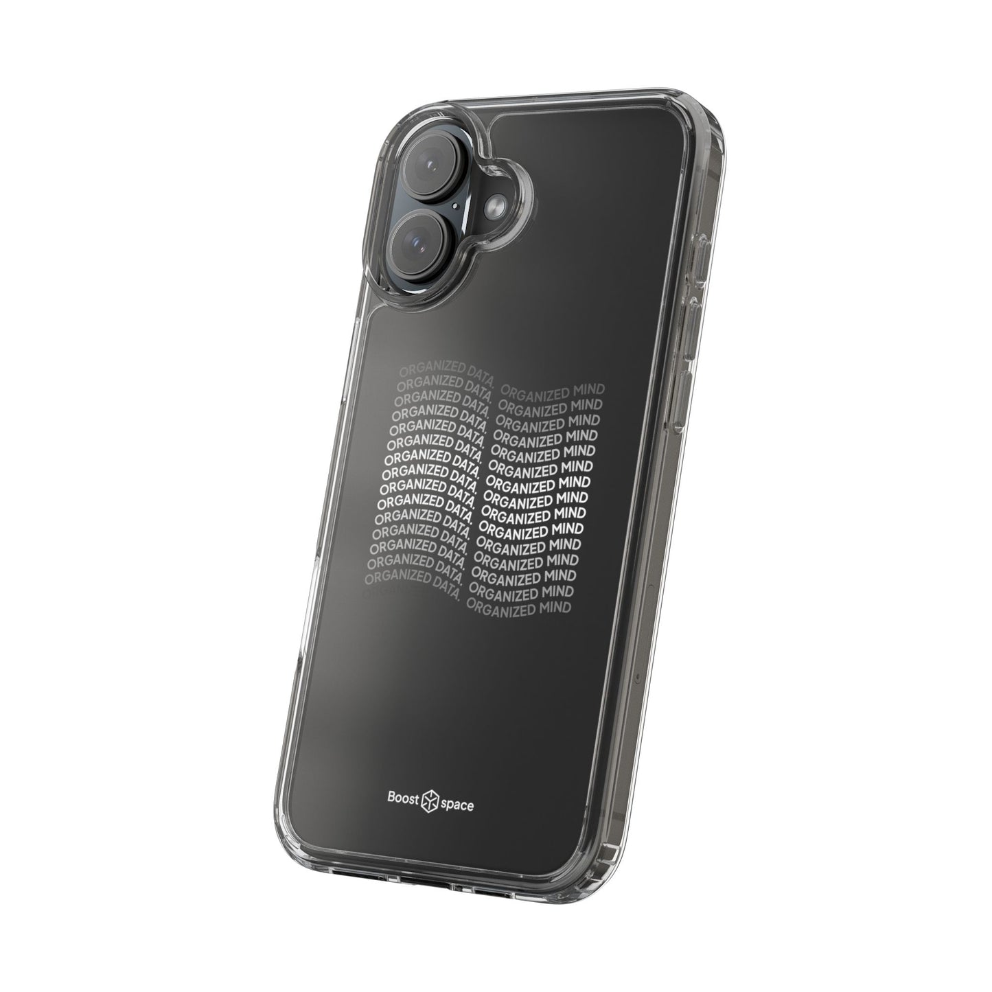 Clear Phone Case 'Organized Data, Organized Mind'
