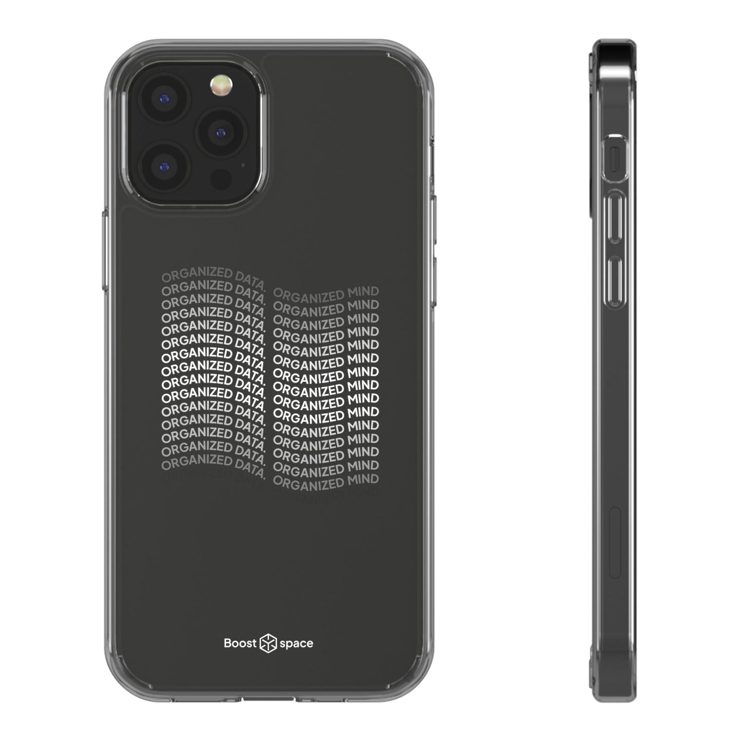 Clear Phone Case 'Organized Data, Organized Mind'