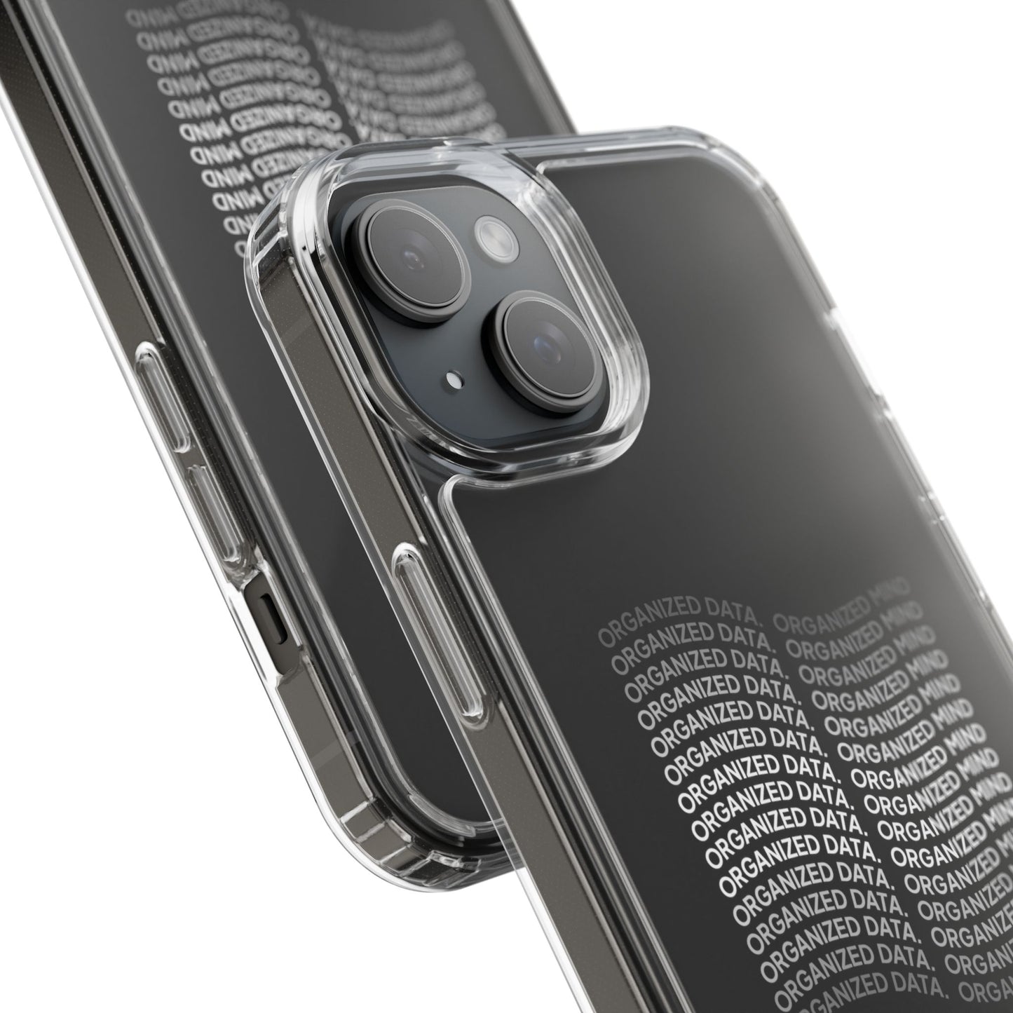 Clear Phone Case 'Organized Data, Organized Mind'