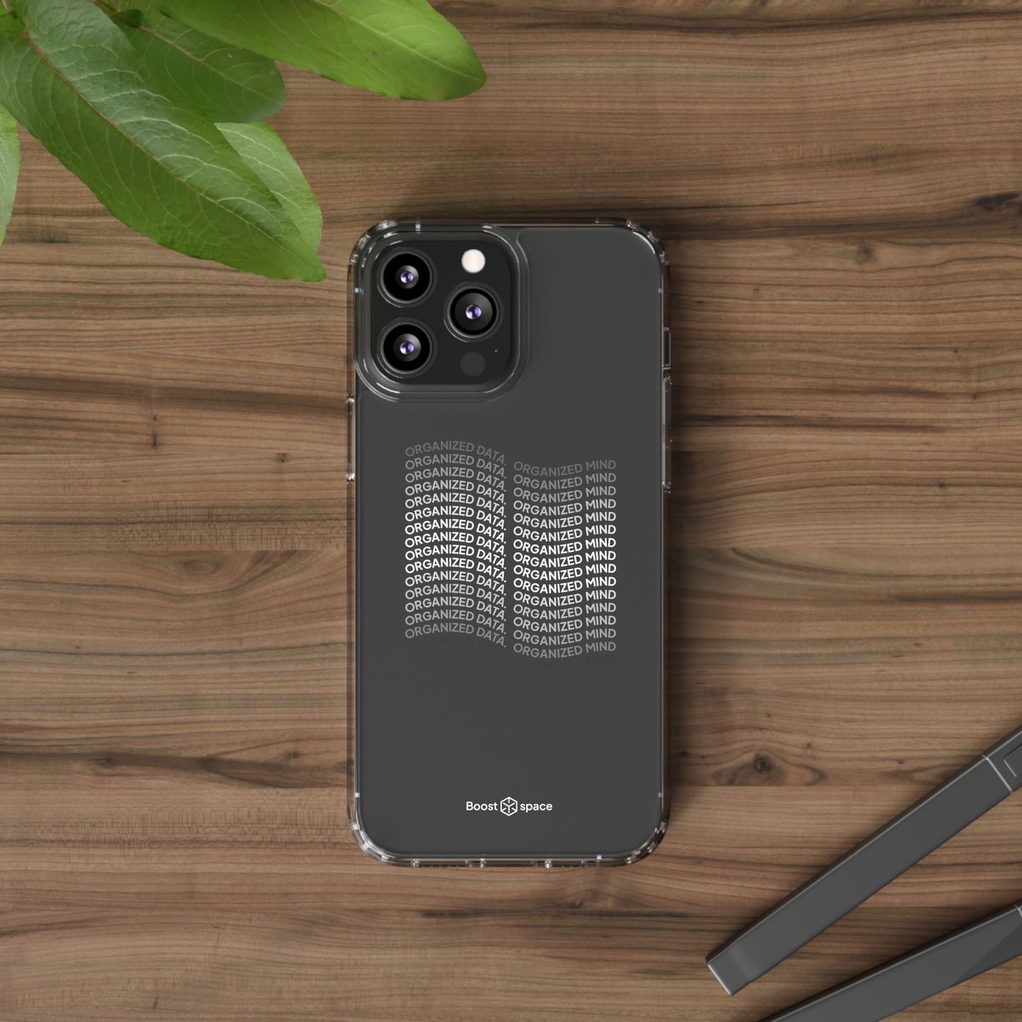 Clear Phone Case 'Organized Data, Organized Mind'
