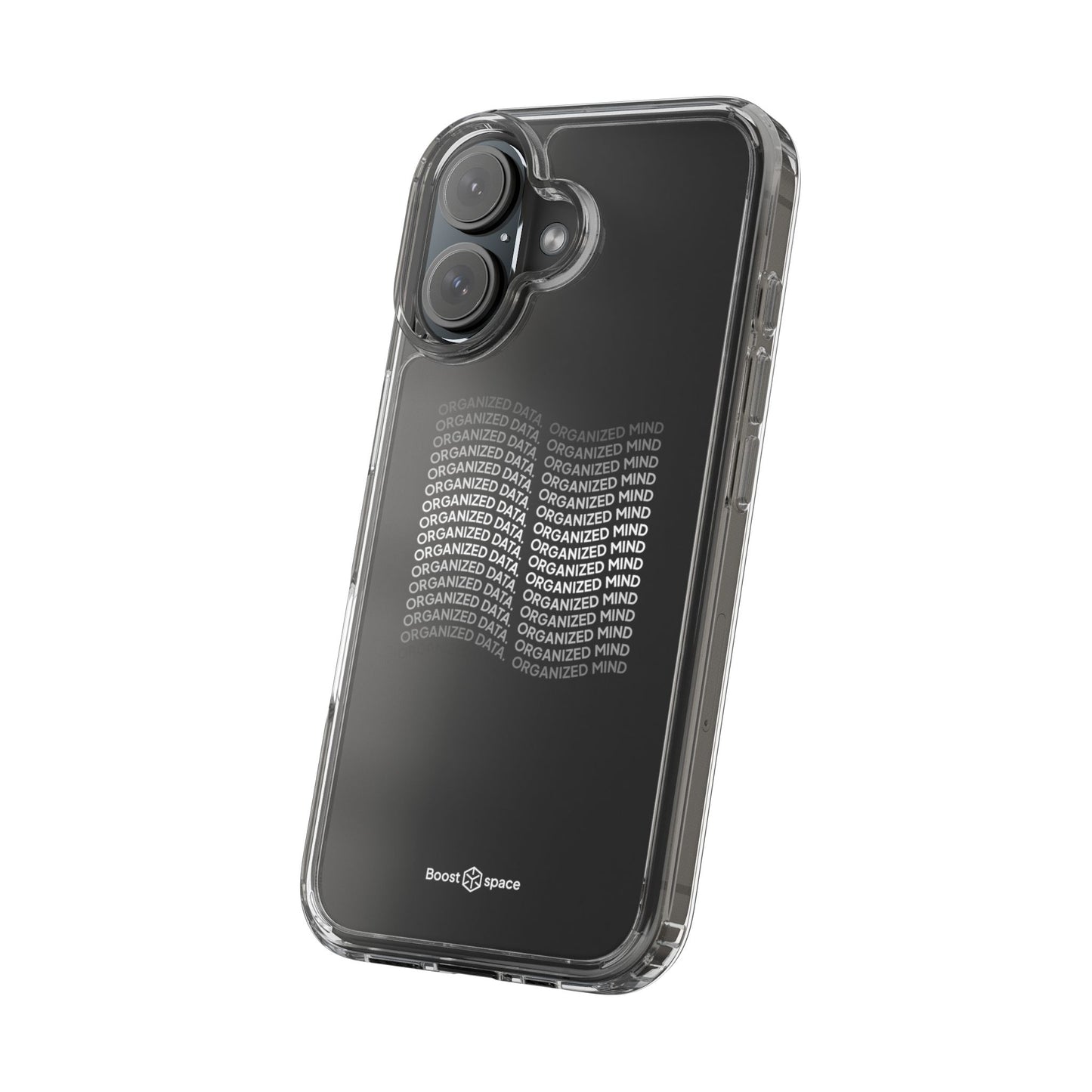 Clear Phone Case 'Organized Data, Organized Mind'