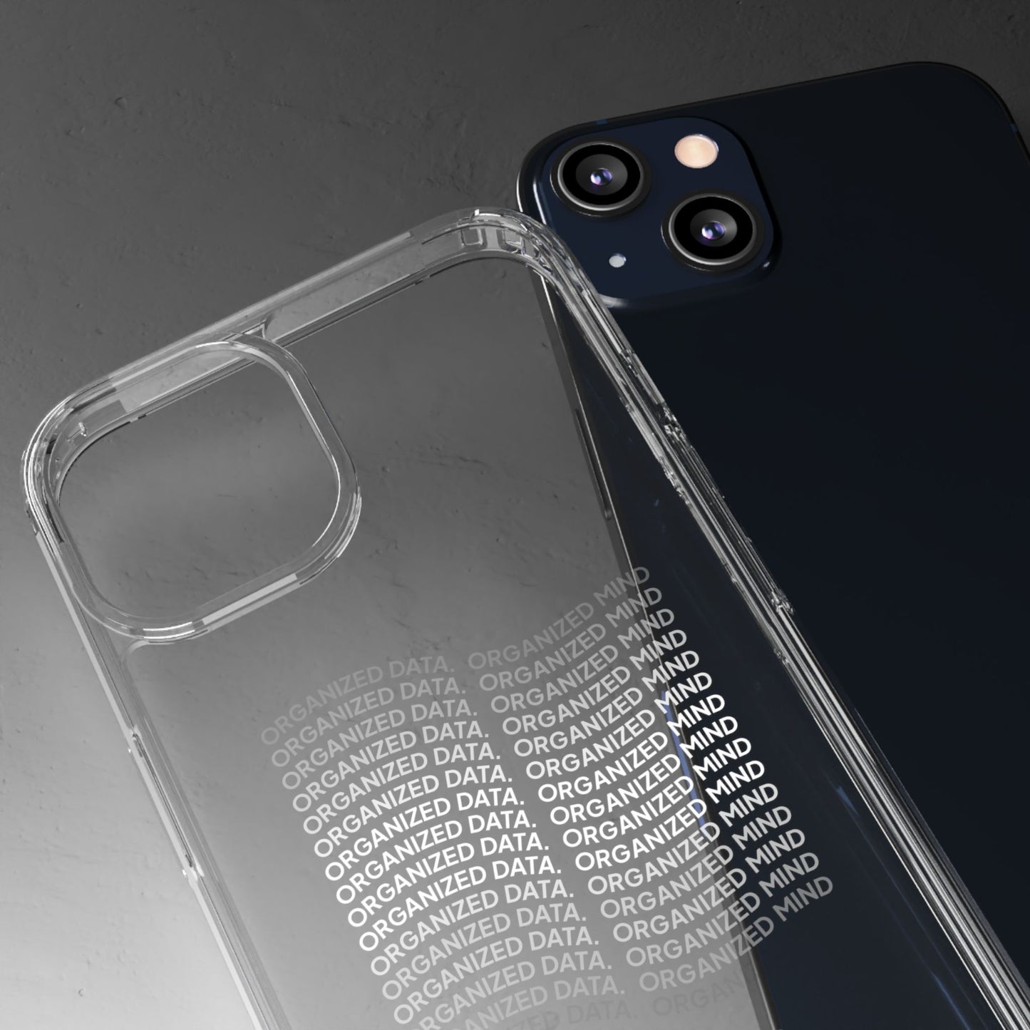 Clear Phone Case 'Organized Data, Organized Mind'