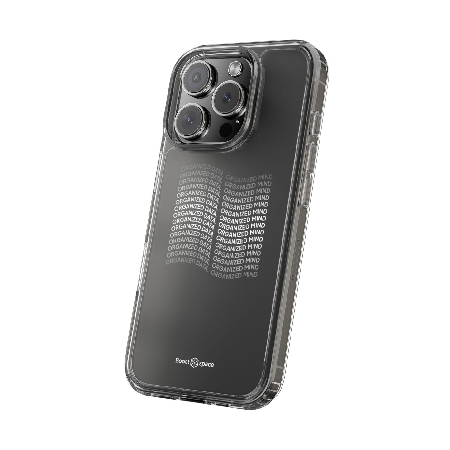 Clear Phone Case 'Organized Data, Organized Mind'