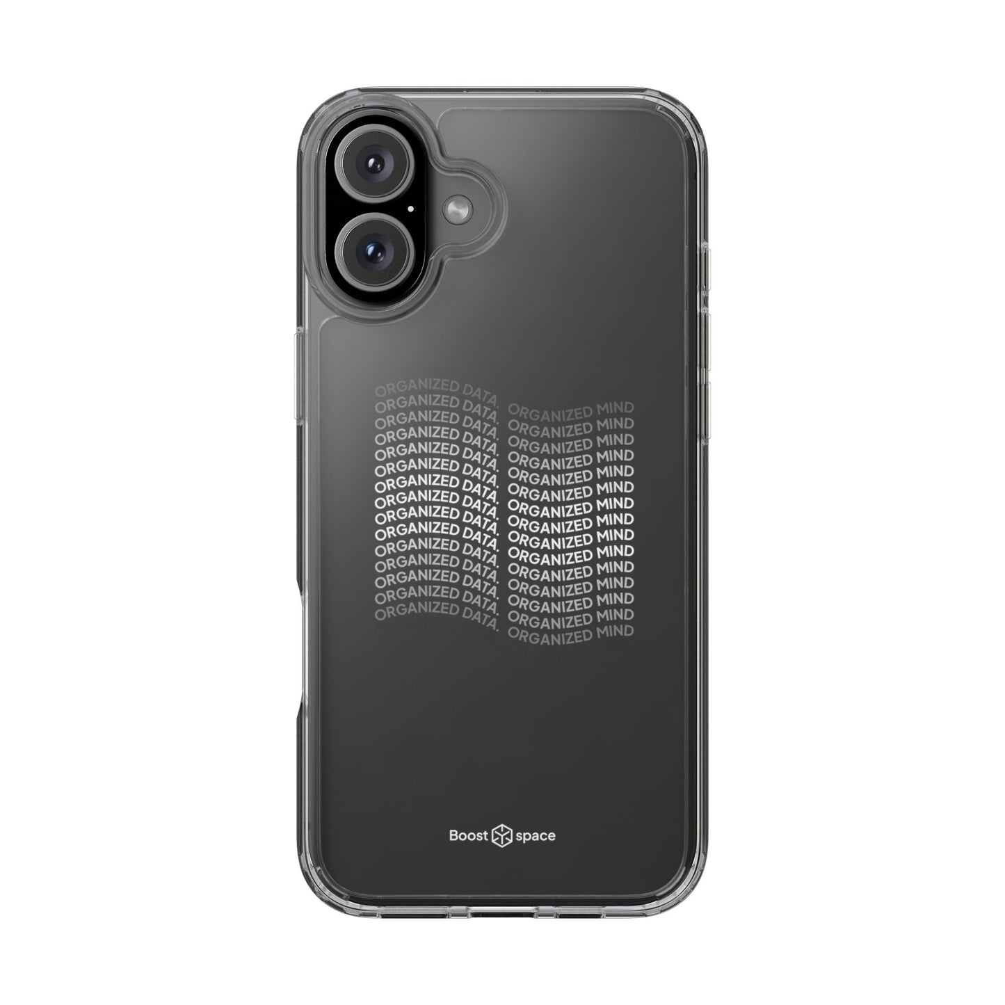 Clear Phone Case 'Organized Data, Organized Mind'