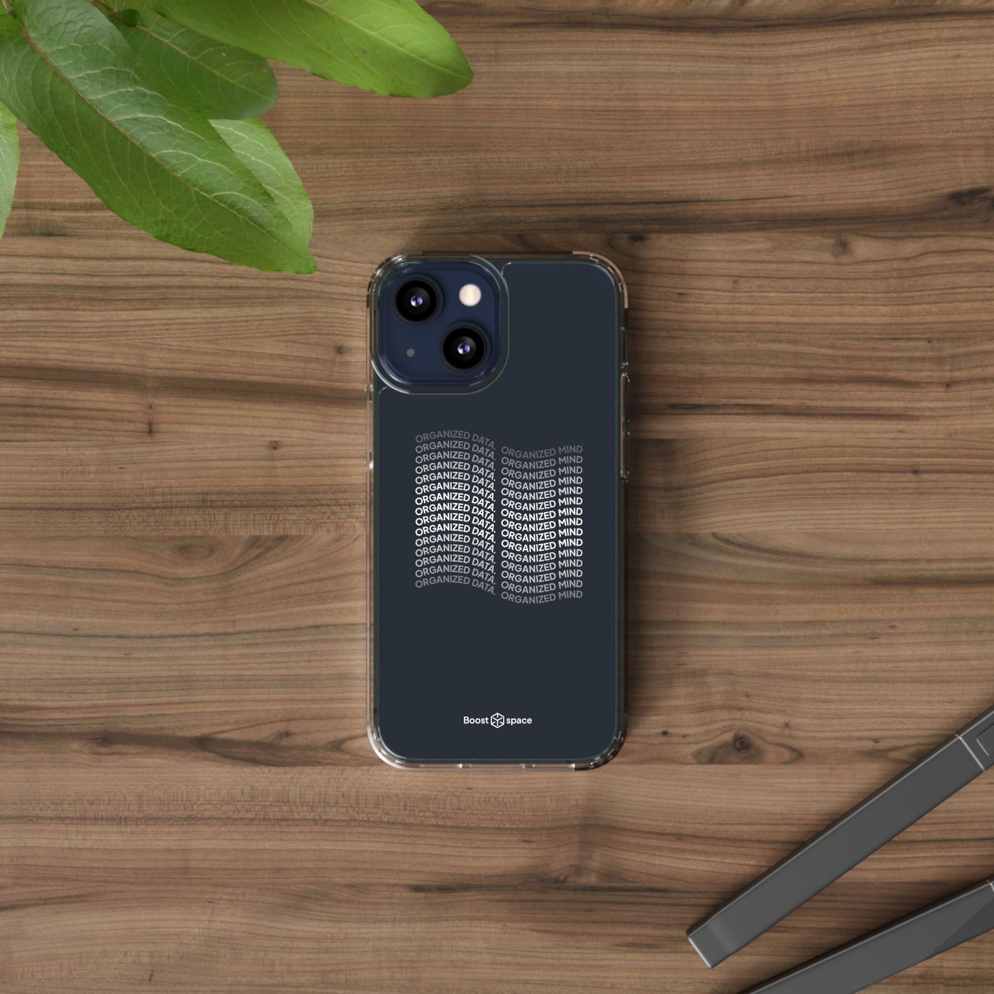 Clear Phone Case 'Organized Data, Organized Mind'