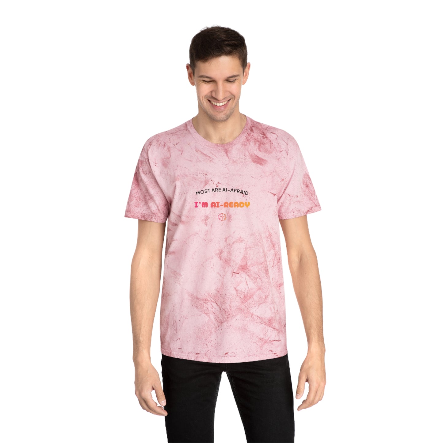 Unisex Color Blast T-Shirt - I'm AI-Ready Graphic Tee for Tech Enthusiasts