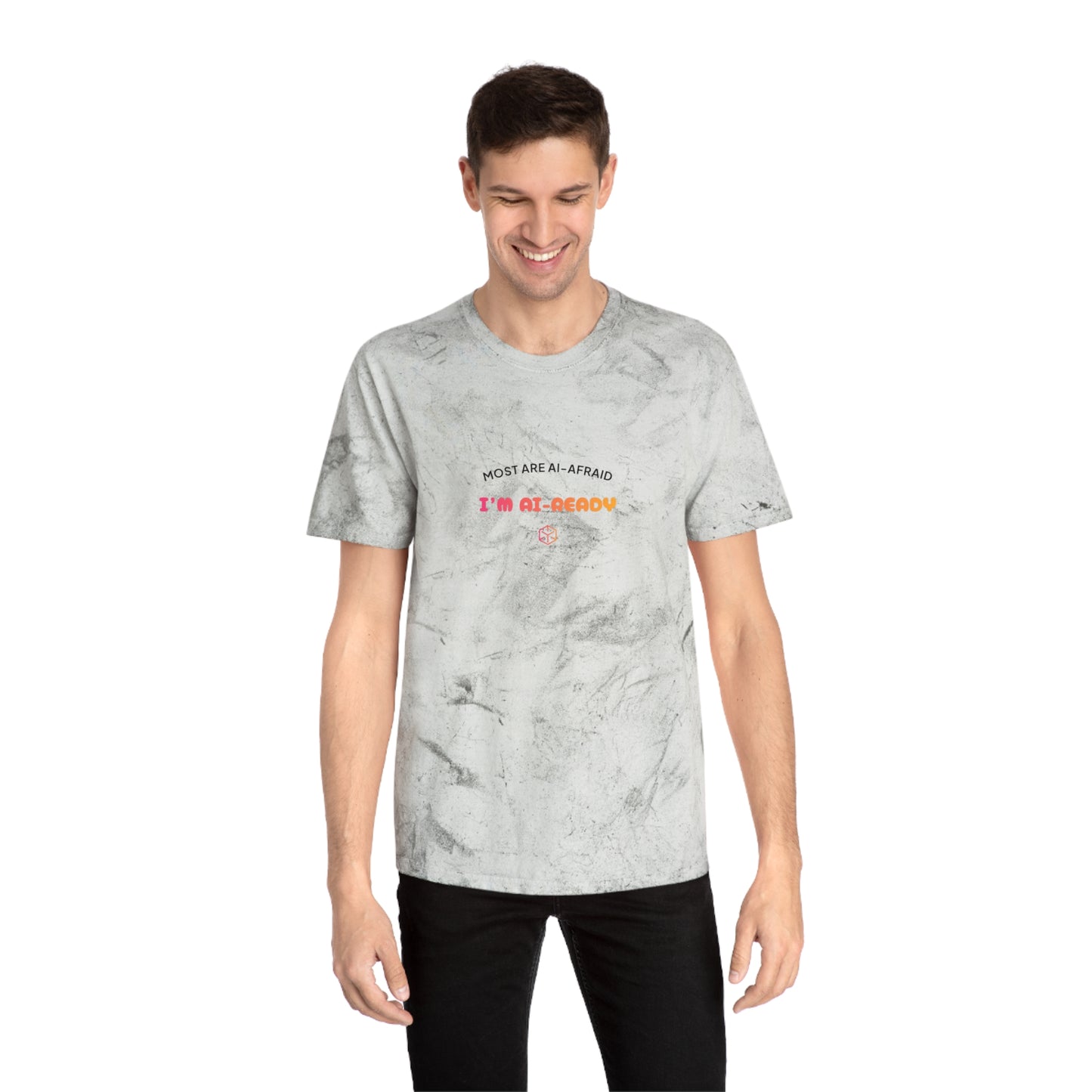 Unisex Color Blast T-Shirt - I'm AI-Ready Graphic Tee for Tech Enthusiasts