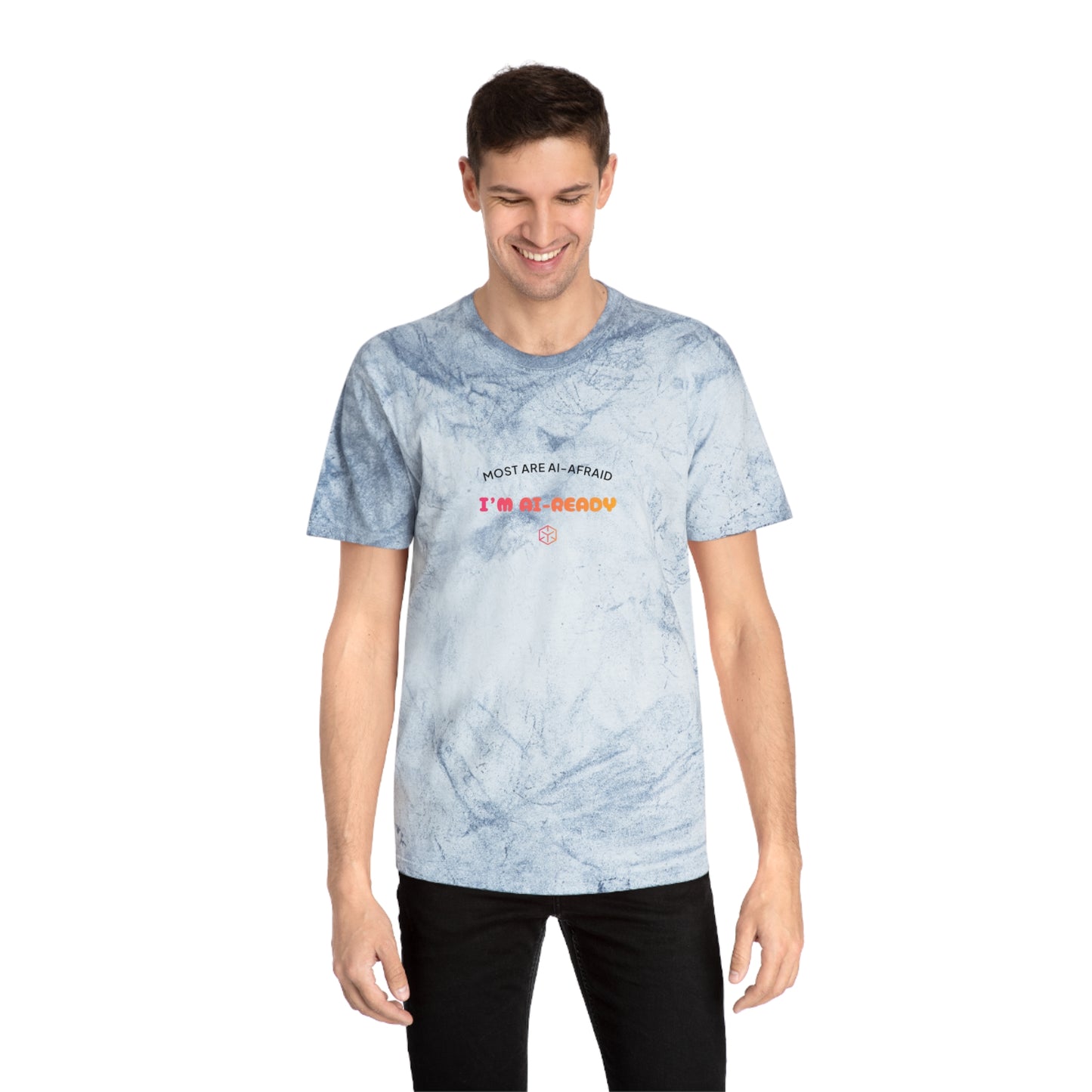 Unisex Color Blast T-Shirt - I'm AI-Ready Graphic Tee for Tech Enthusiasts